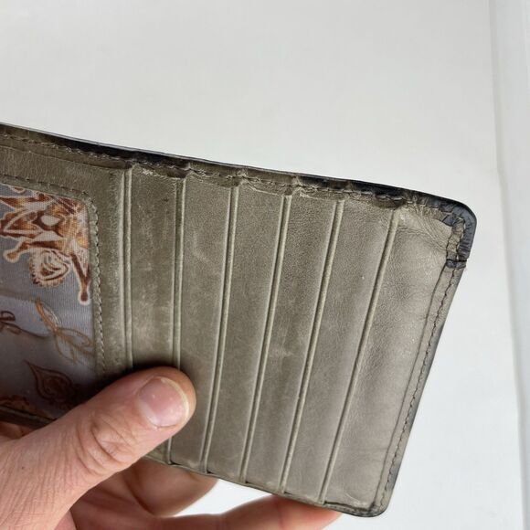 HOBO Intl Taupe Tan Leather Euro Slide Wallet Card Stacker ID Case Holder Pouch - Picture 6 of 8